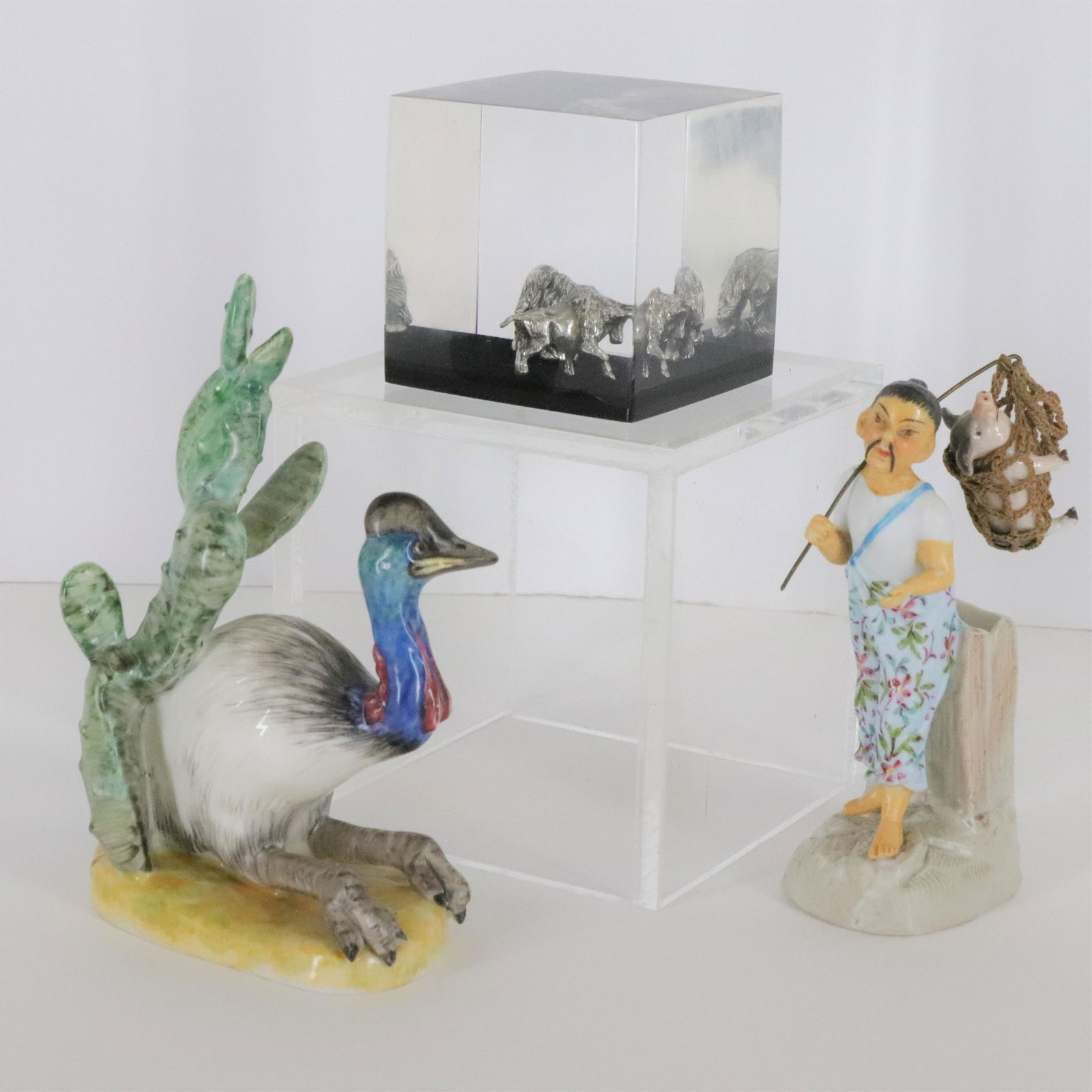 3 Small Sculptures: Nyphenburg, Asian (1 of 5)