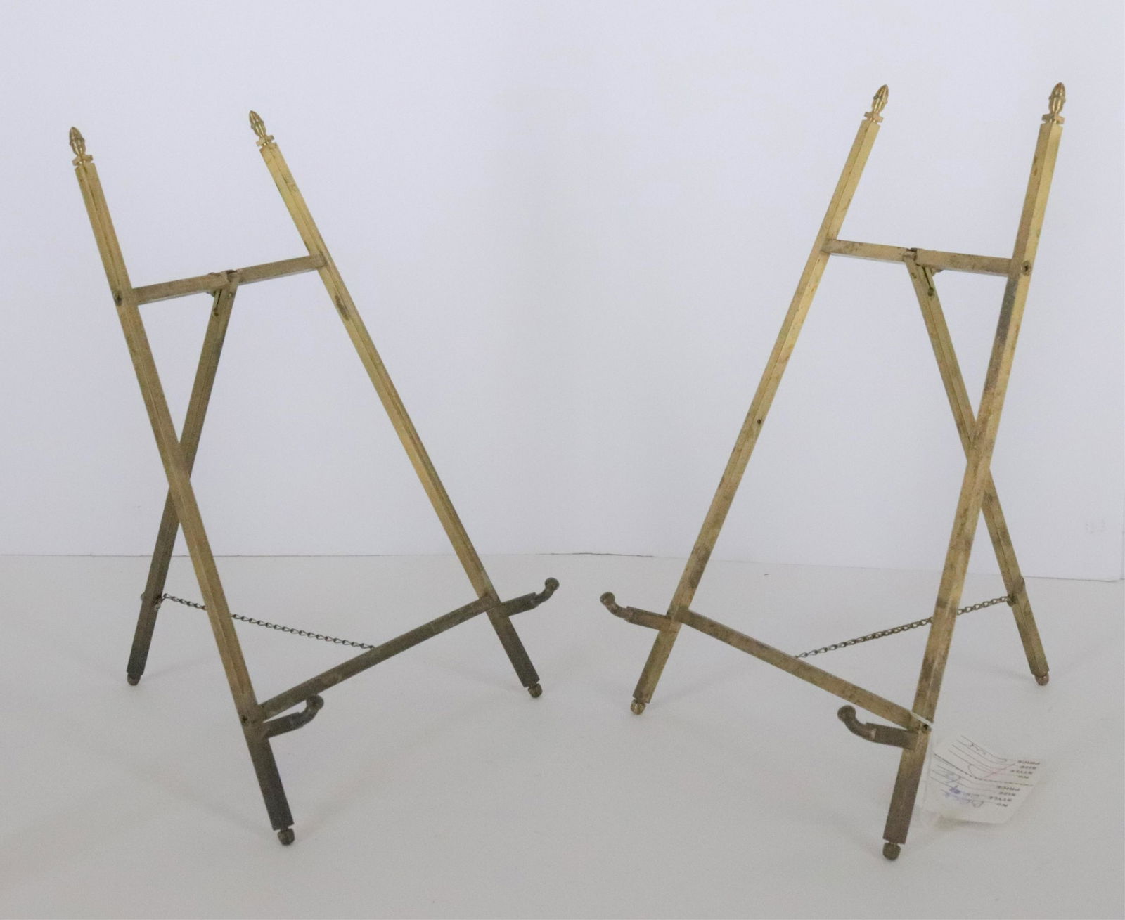 2 Gilt Bronze Table Top Easels by Janis (1 of 2)