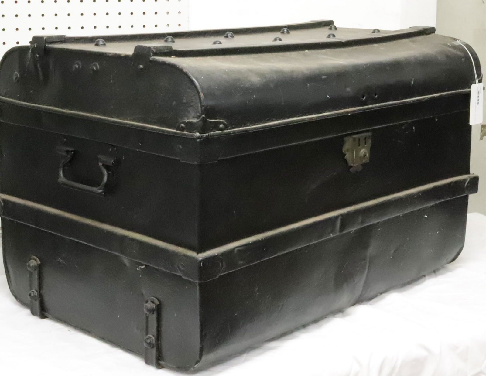 Black Painted Metal Trunk (1 of 3)