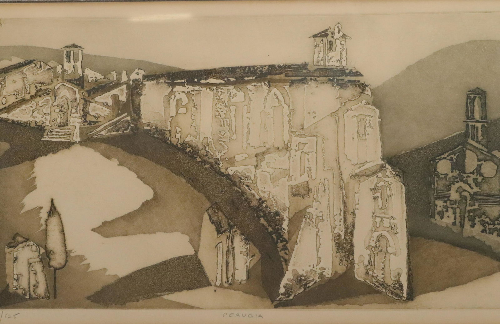 Mario Micossi - Perugia - Etching (1 of 4)