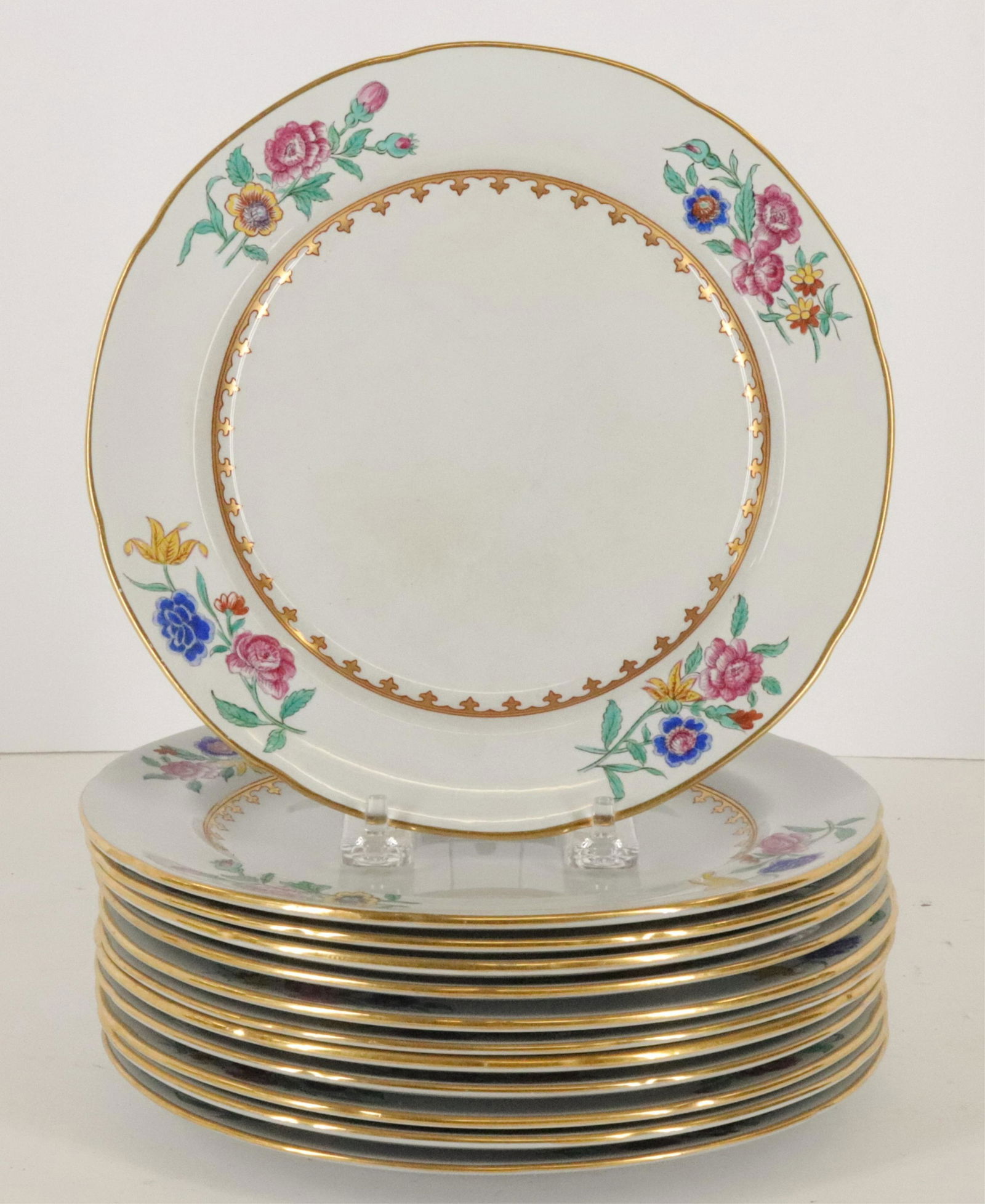 12 Copland Spode Lowestoft Style Plates, Tiffany (1 of 3)