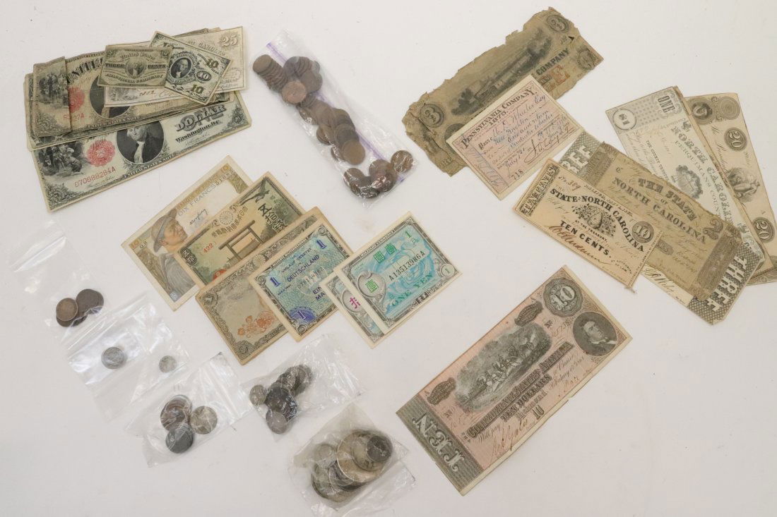 American Coin,Paper Currency:Silver, 19C., Confed. (1 of 15)