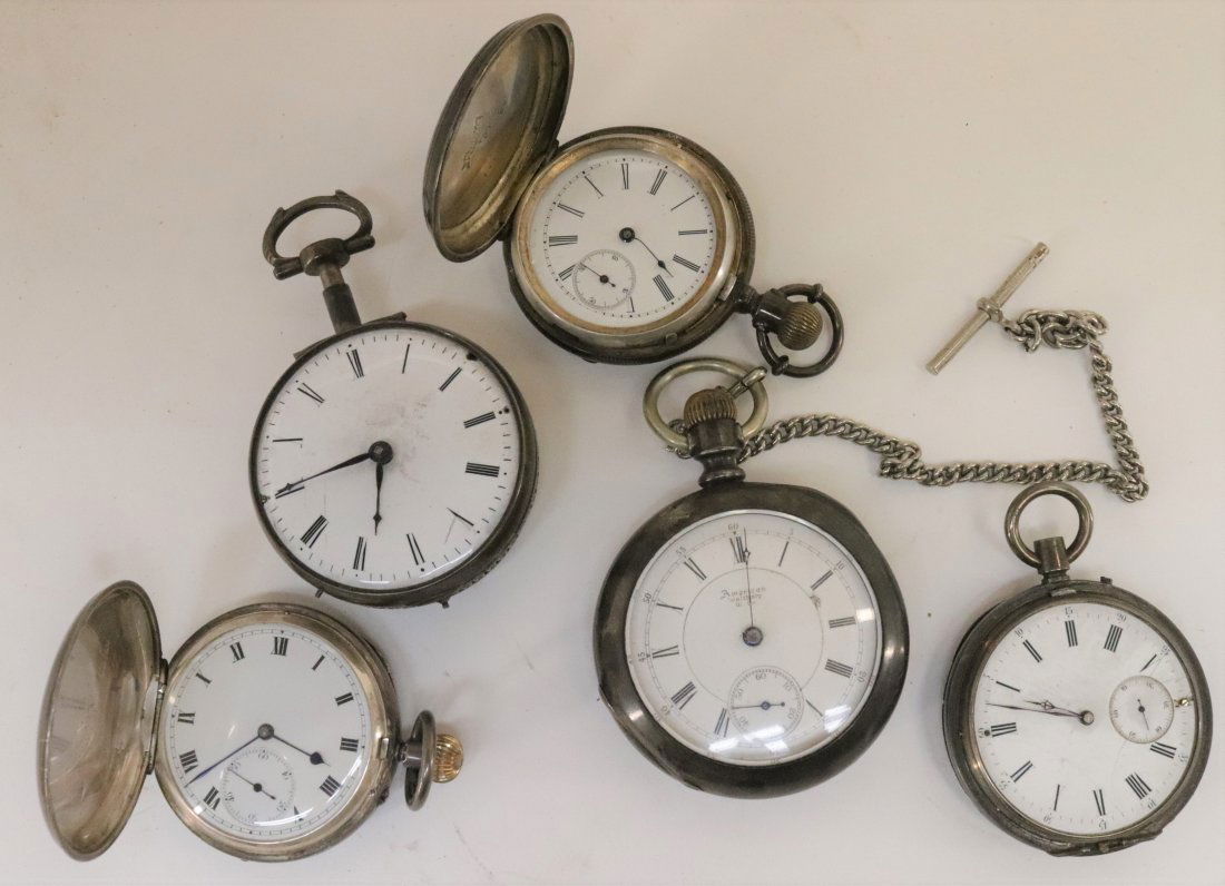 Five Pocket Watches: Waltham, Pioneer, Eardley (1 of 13)