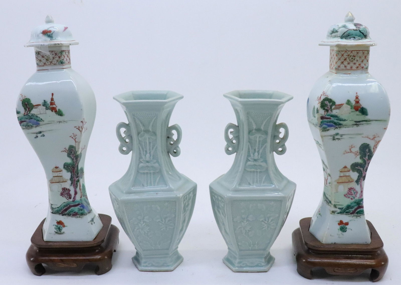 2 Prs. Chinese Vases, one Lowesoft (1 of 17)