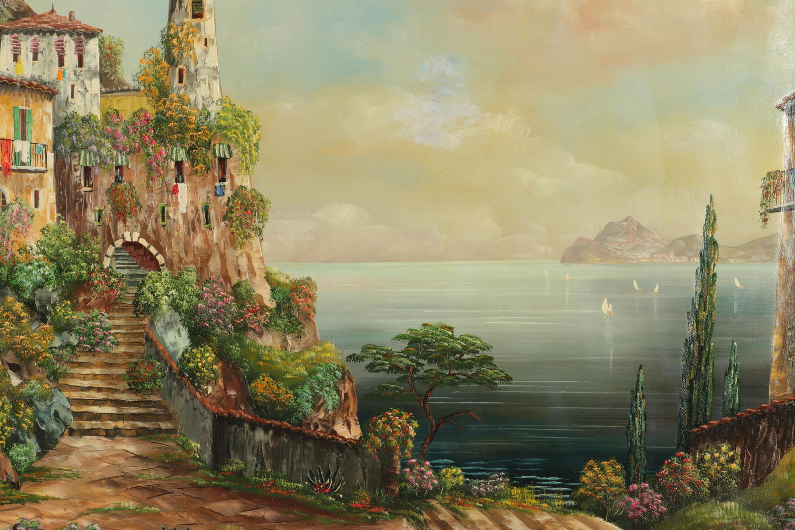 Probably Luigi Sandini, View of Lake Como, O/C (1 of 4)