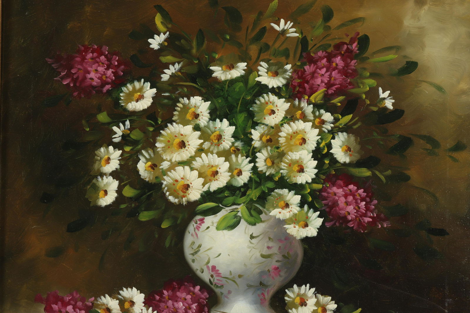 "Vase of Daisies", O/C (1 of 3)