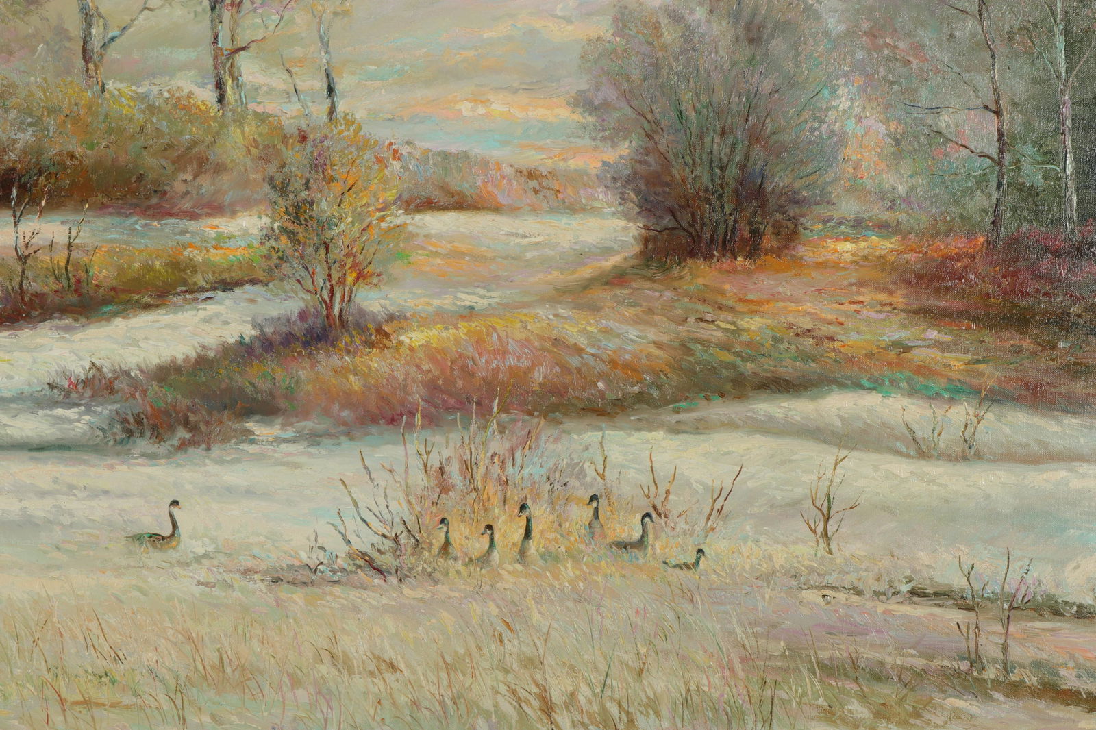 C. Jordan, "Geese in Winter", O/C (1 of 3)