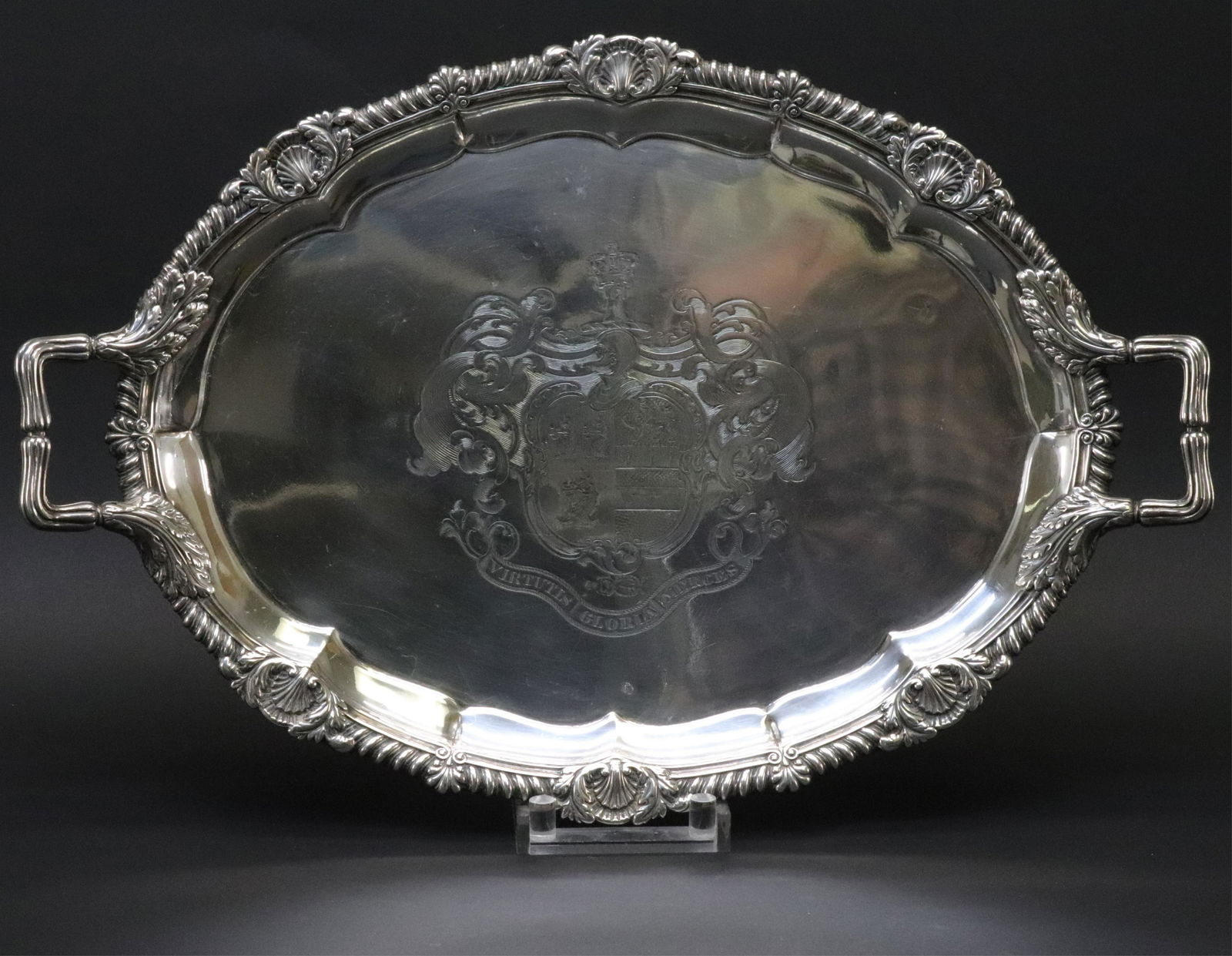 Paul Storr George III Tray - Robertson Crest, 1811 (1 of 7)