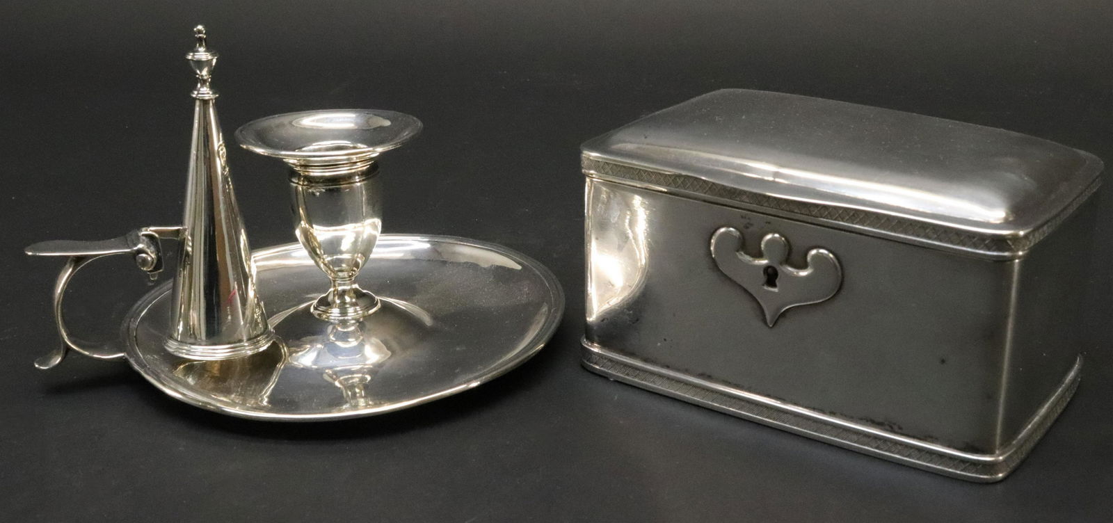 Budapest Silver Box & Georgian Chamber Stick (1 of 7)