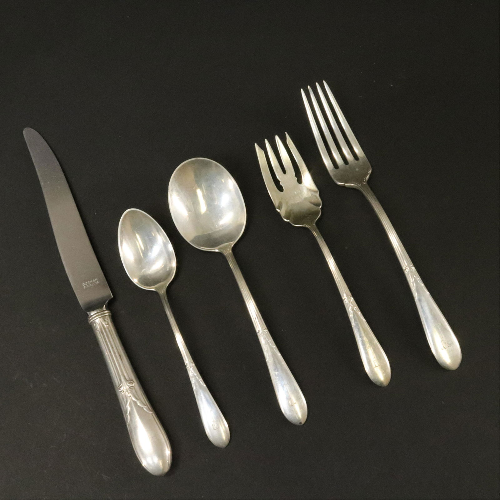 Gorham Rose Marie Sterling Flatware Set (1 of 8)