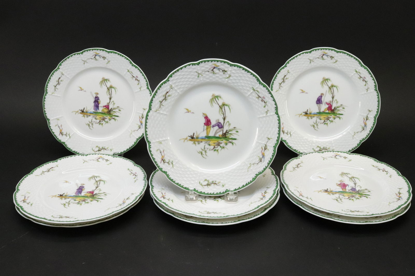 9 A. Raynaud & Co. Limoges Si Kiang Plates (1 of 3)