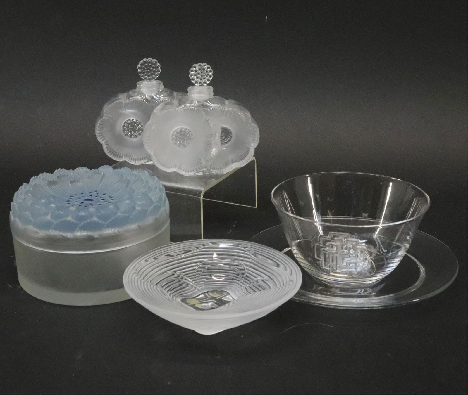 R. Lalique Dahlia, Hagueneu, Coquille, Bowls (1 of 8)
