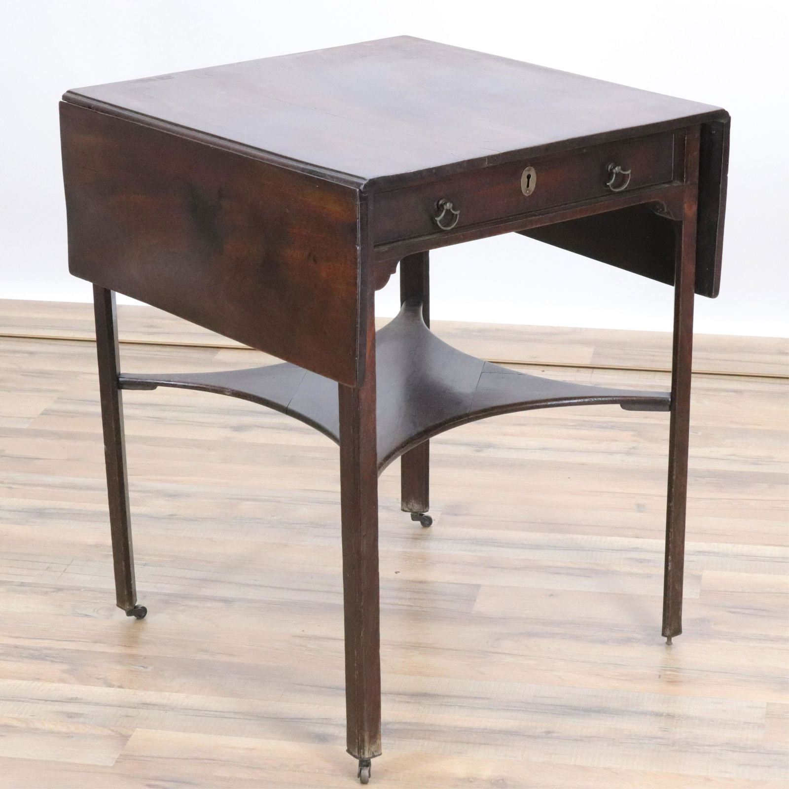 George III Mahogany Pembroke Table, 18th C. (1 of 7)