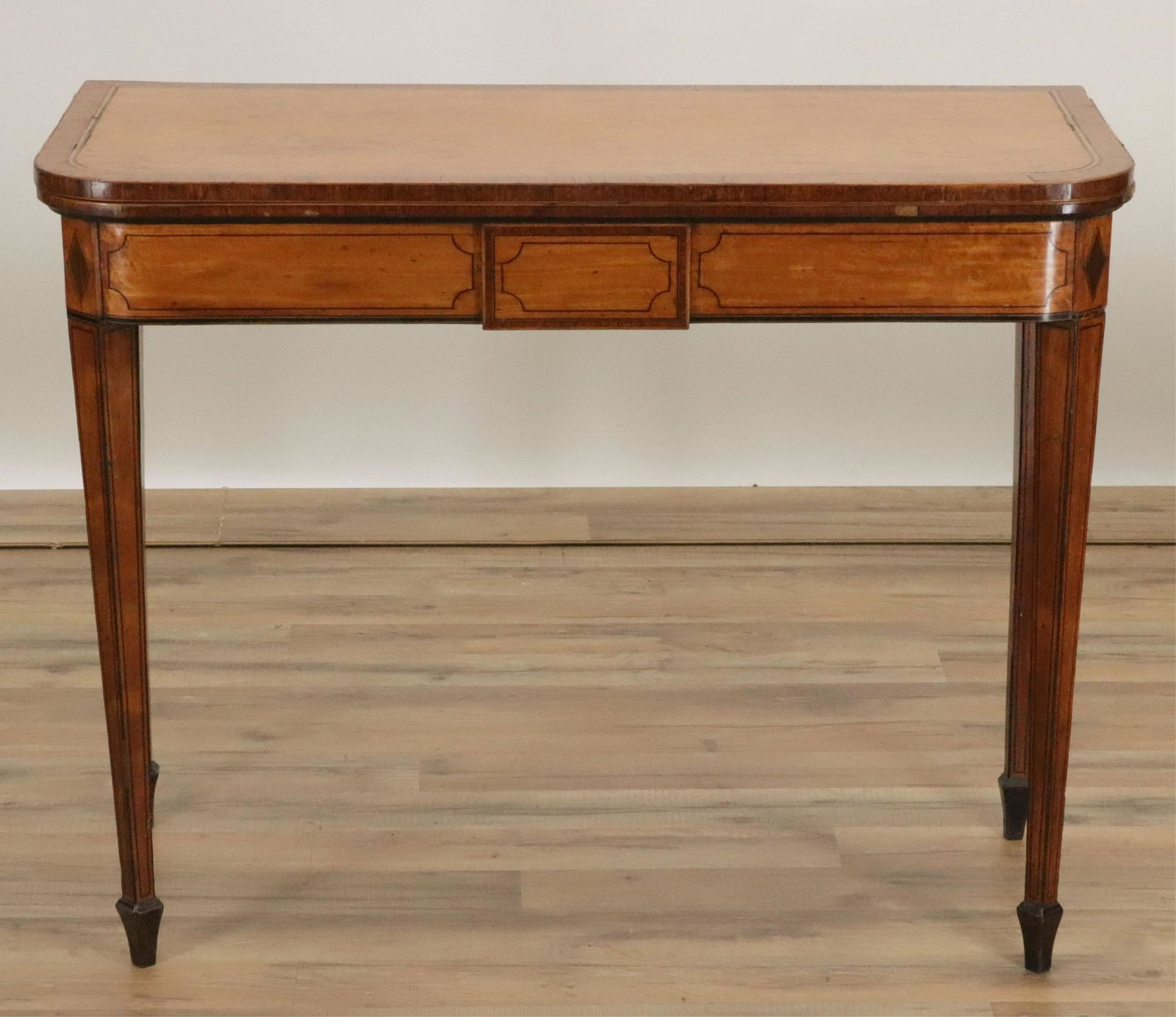 George III Inlaid Satinwood Games Table, 18th C. (1 of 4)