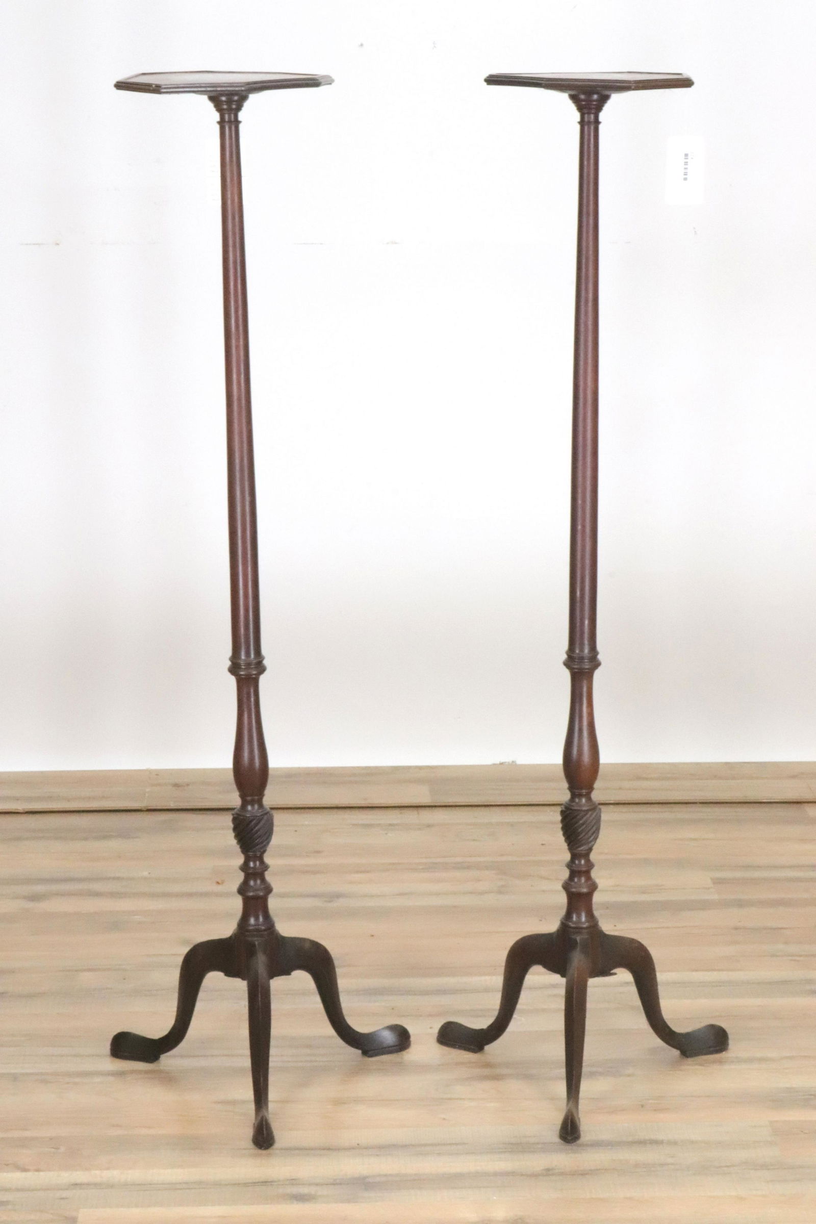 Pair of George III Style Mahogany Fern Stands (1 of 4)
