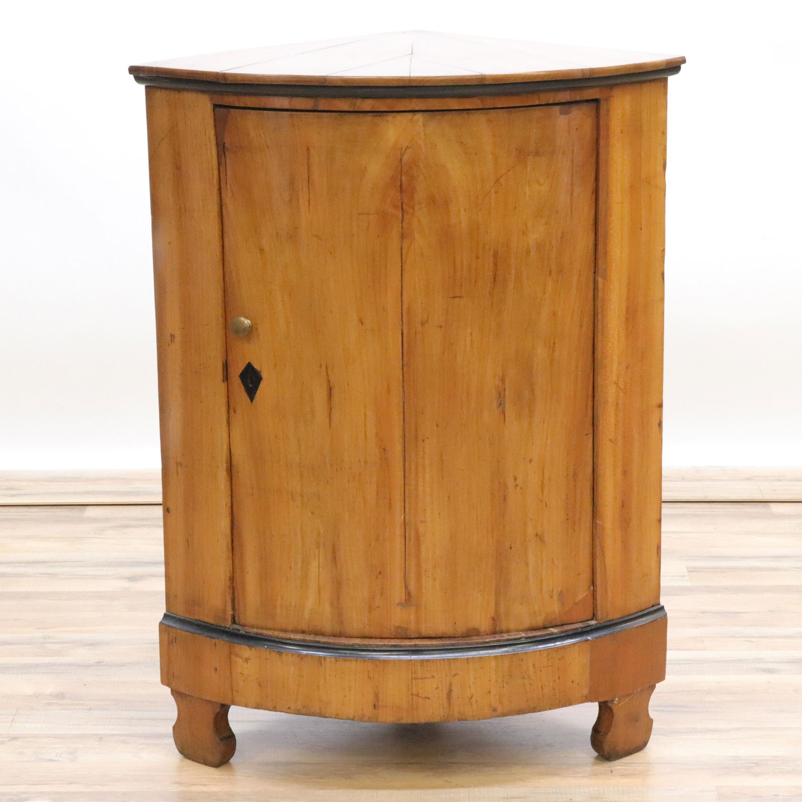 Biedermeier Fruitwood Corner Cabinet (1 of 8)