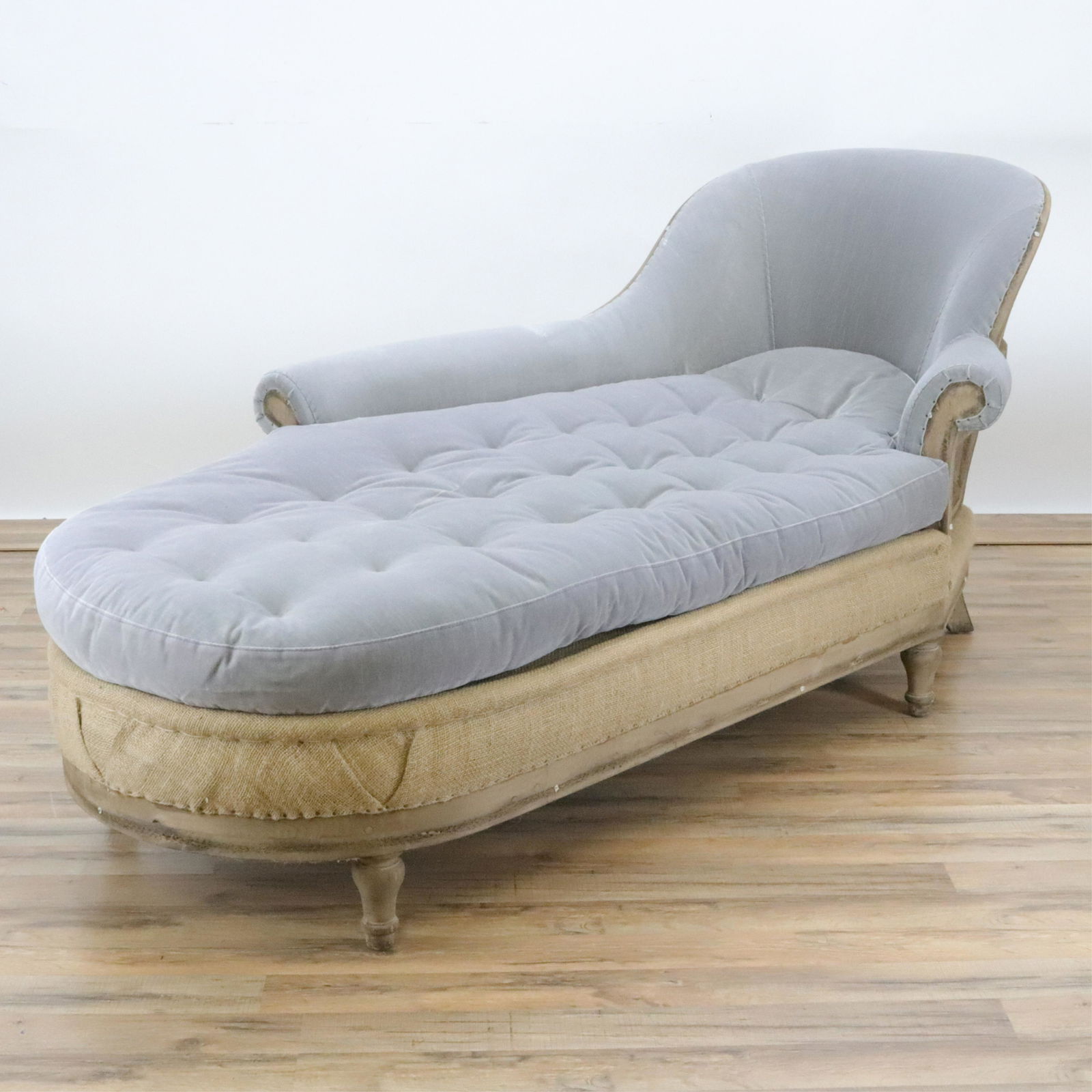 Victorian Style Stained Pine Chaise Longue (1 of 8)