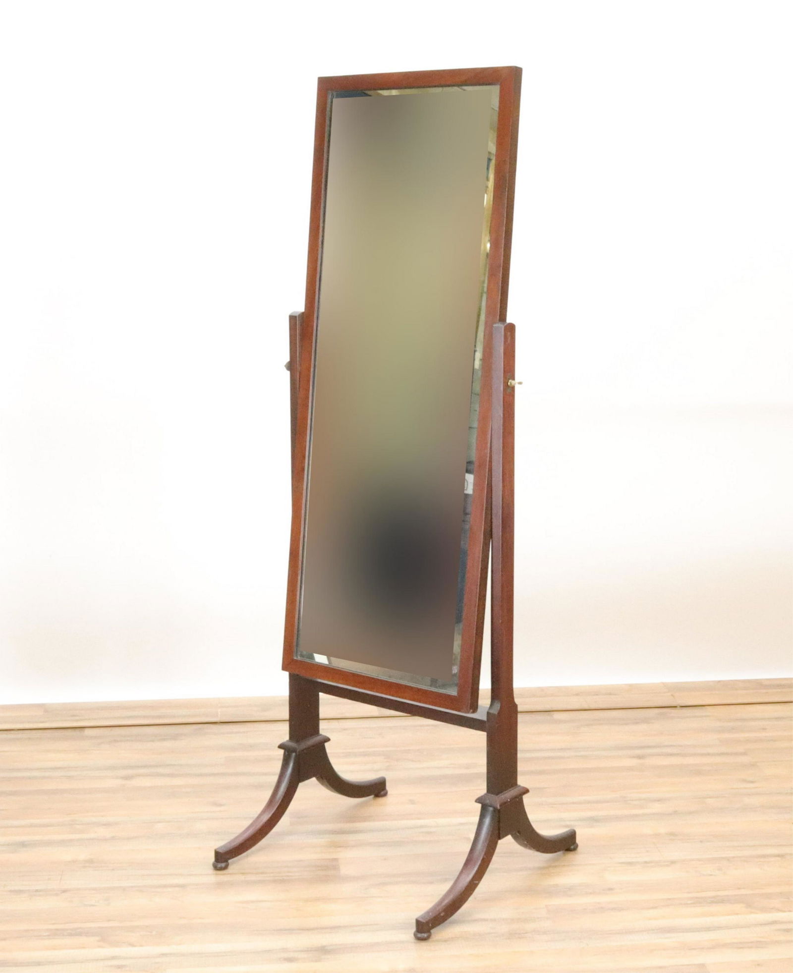 Victorian Mahogany Cheval Mirror, 19th C. (1 of 5)