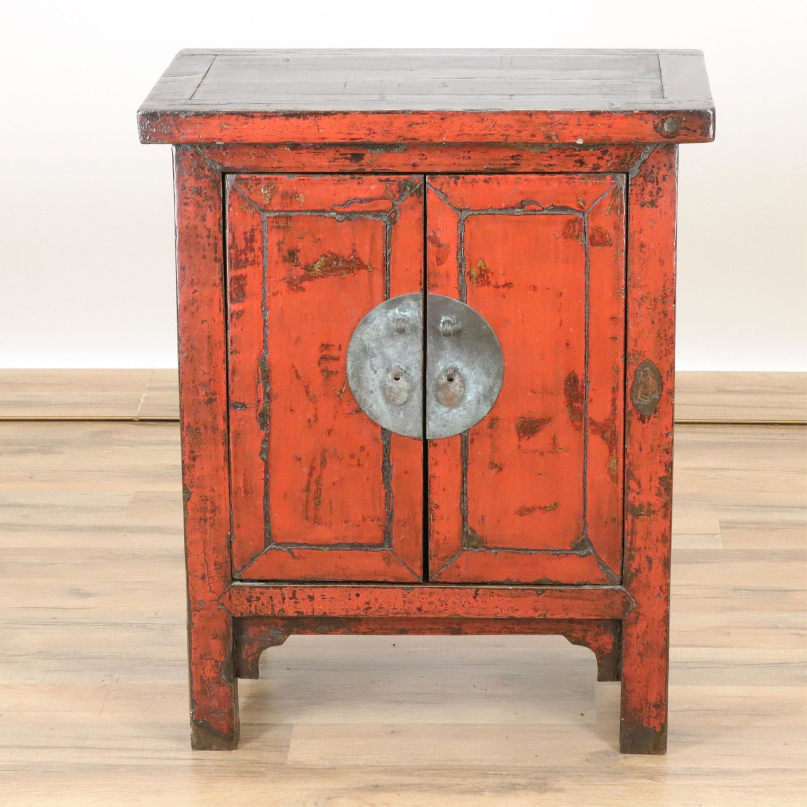 Small Chinese Scarlet & Black Lacquer Cabinet (1 of 4)