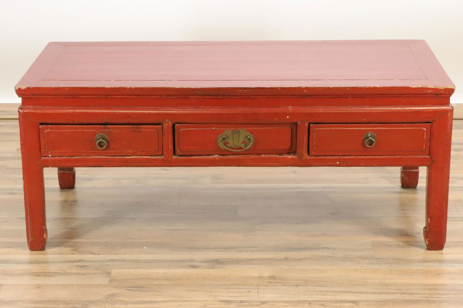 Chinese Scarlet Lacquer Coffee Table (1 of 5)