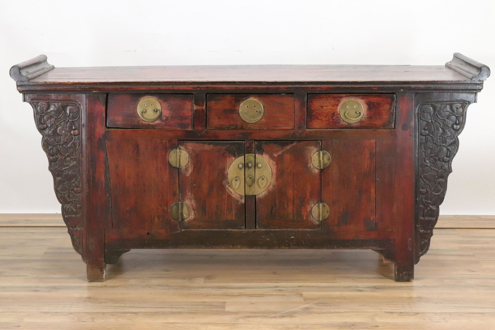 Chinese Lacquer and Carved Altar Coffer (1 of 8)