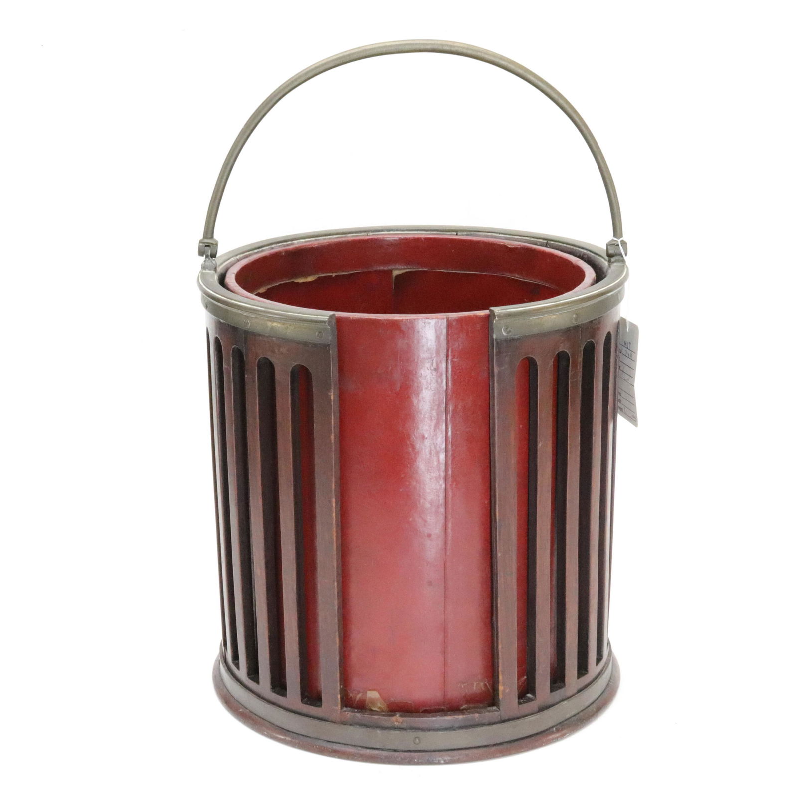 George III Brass Bound Plate Bucket, Late 18th C. (1 of 5)