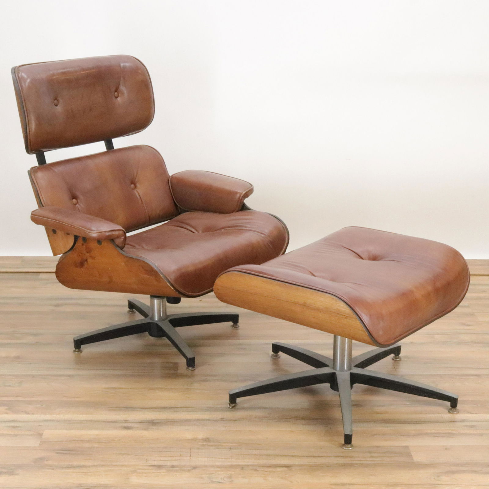 Eames Style Chair And Ottoman (1 of 10)