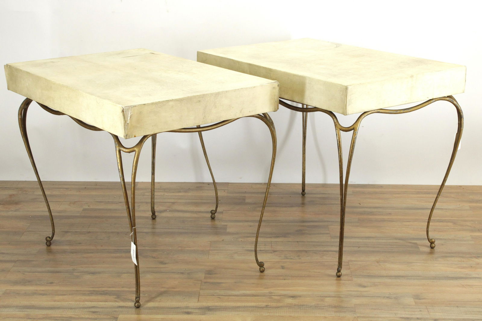 Pair of Gilbert Poillerat Style Side Tables (1 of 8)