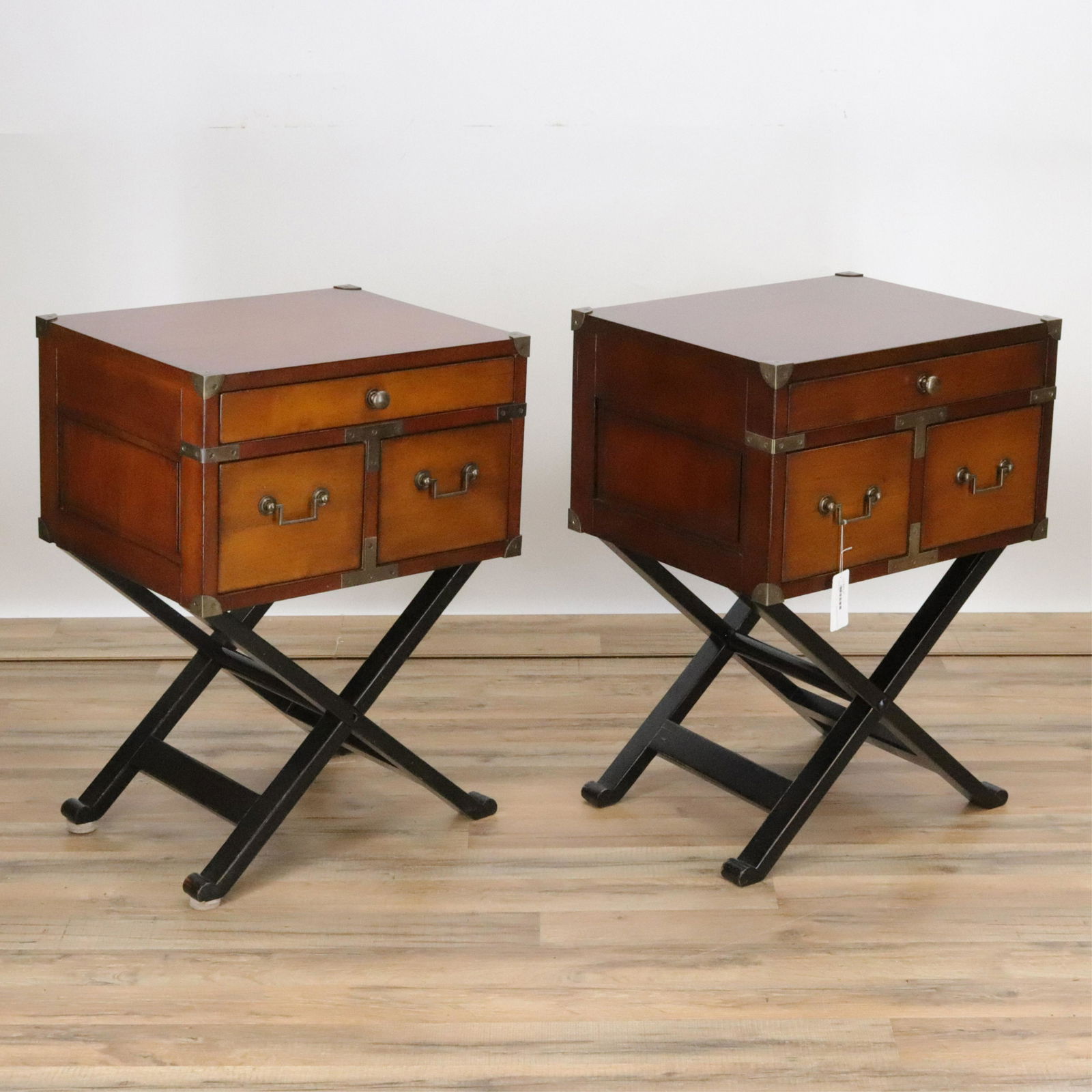 Pair Per Mare-Per Terram Brass Bound Tables (1 of 6)