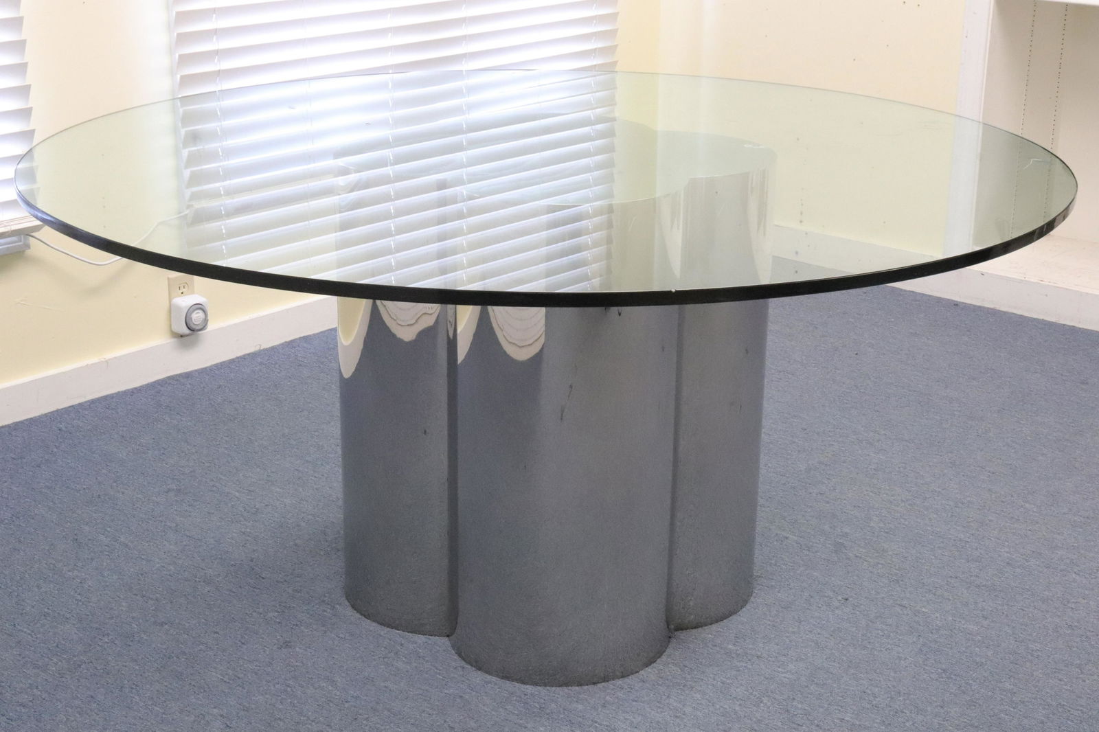 Chrome Clover Leaf Center Table (1 of 4)