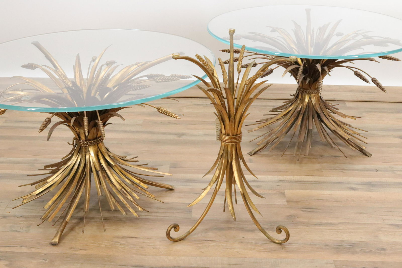 Gilt Metal Wheat Sheaf Design Suite: Tables, Sonce (1 of 6)