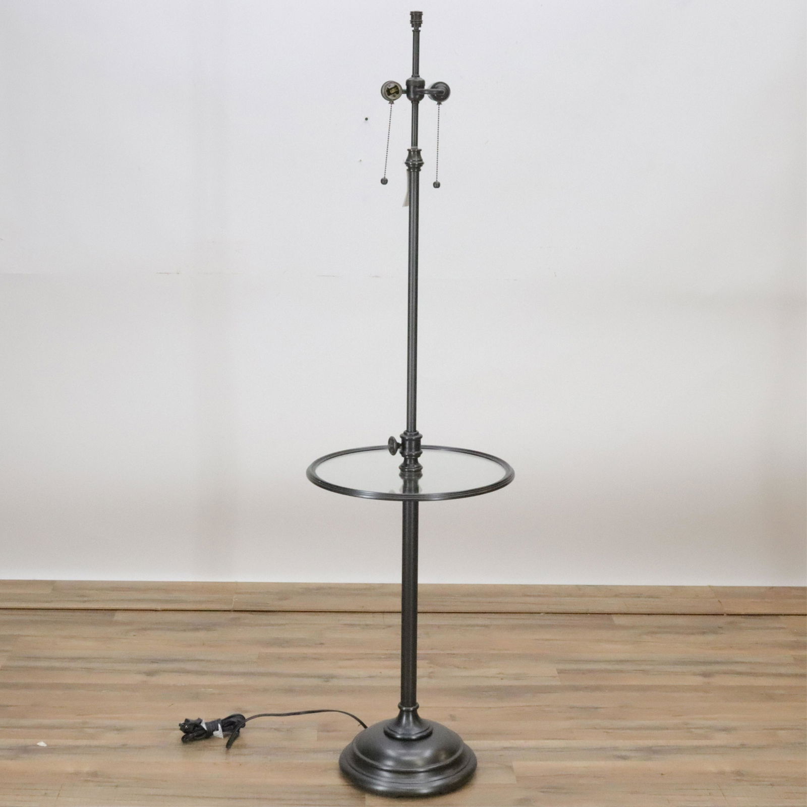 Contemporary Patinated Metal Lamp Table (1 of 4)