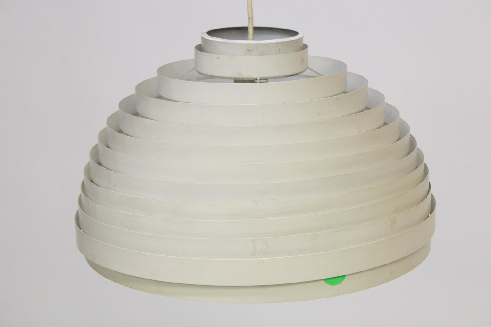 Wilhelm Vest, Pendant light: Remnants of made in Austria label. Dimensions: 10 H x 18" diam. 44" long with wire. Property from a South Kent, CT collector. (JOHN2)(JP)
