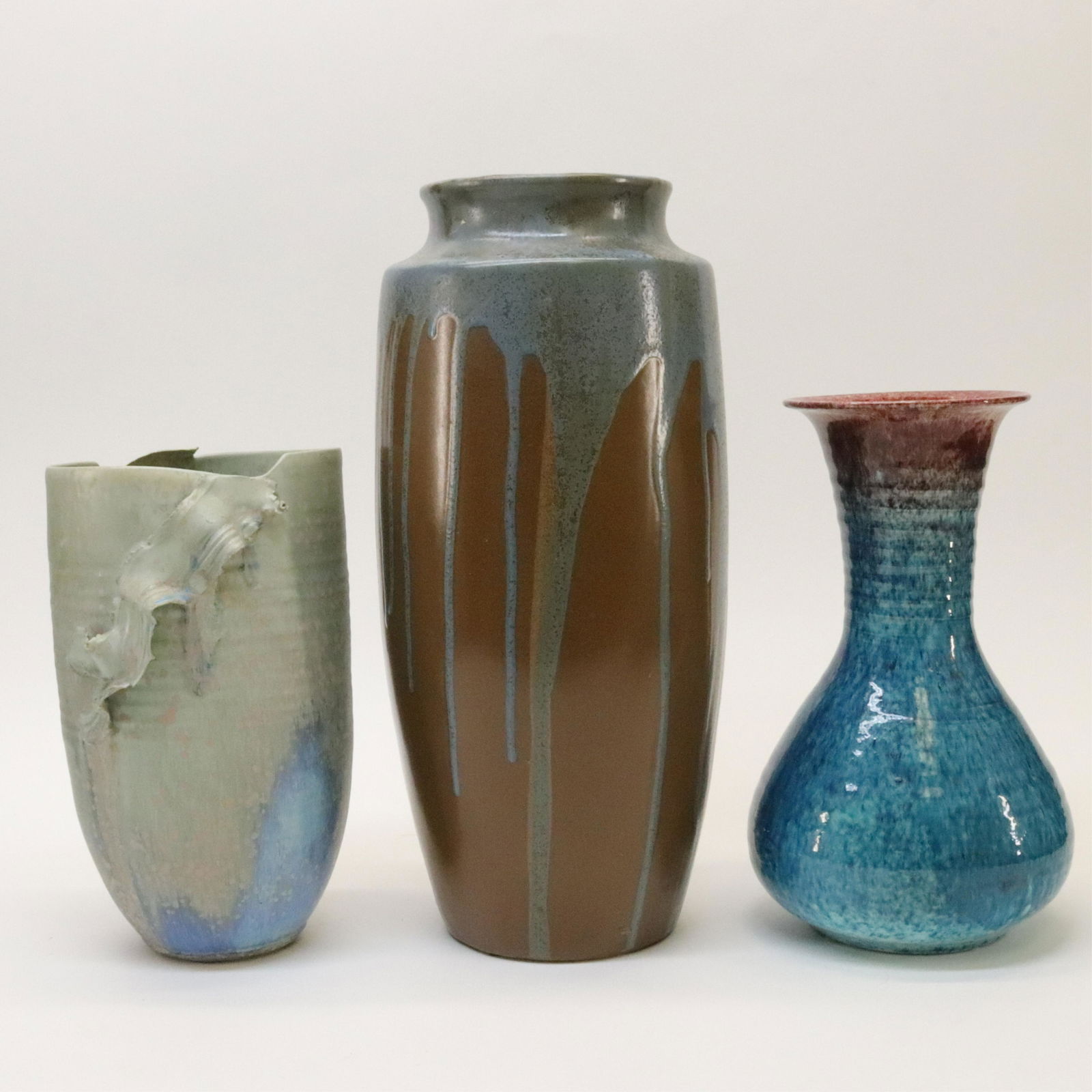 Three Art Pottery Ceramic Vases (1 of 7)