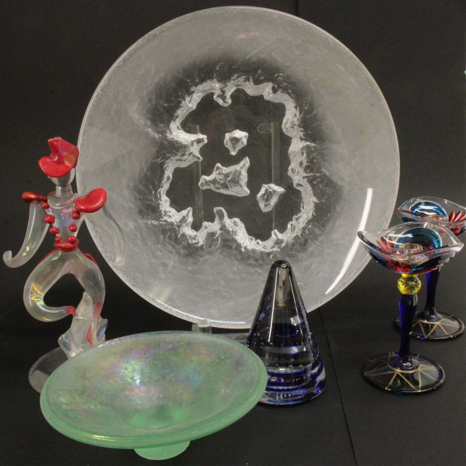 Group of Modern Glass Objects; Silvestri, Murano (1 of 8)