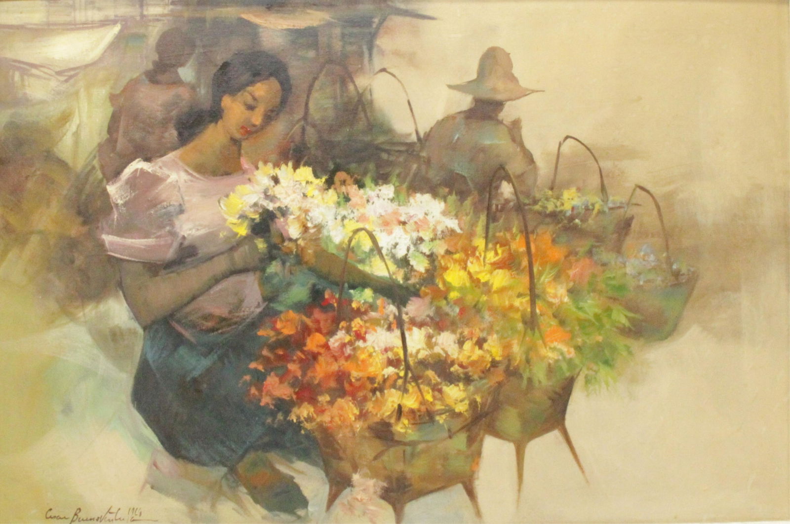 Cesar Buenaventura - Flower Vendor, O/C (1 of 7)