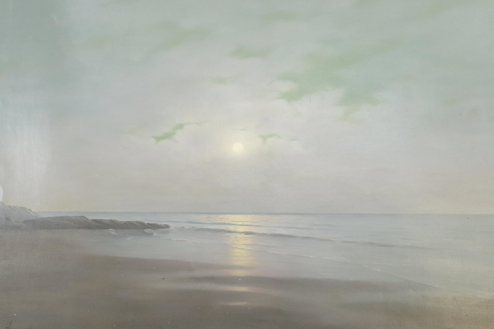 Guy Gladwell - Sunrise Morning Calm: Guy Gladwell (British, 1946 - 2014) Sunrise Morning Calm, oil on canvas. Signed lower left. Dimensions: 24 x 36 unstretched Property from a fifth generation gallery, NYC (HEAR401)(EL)