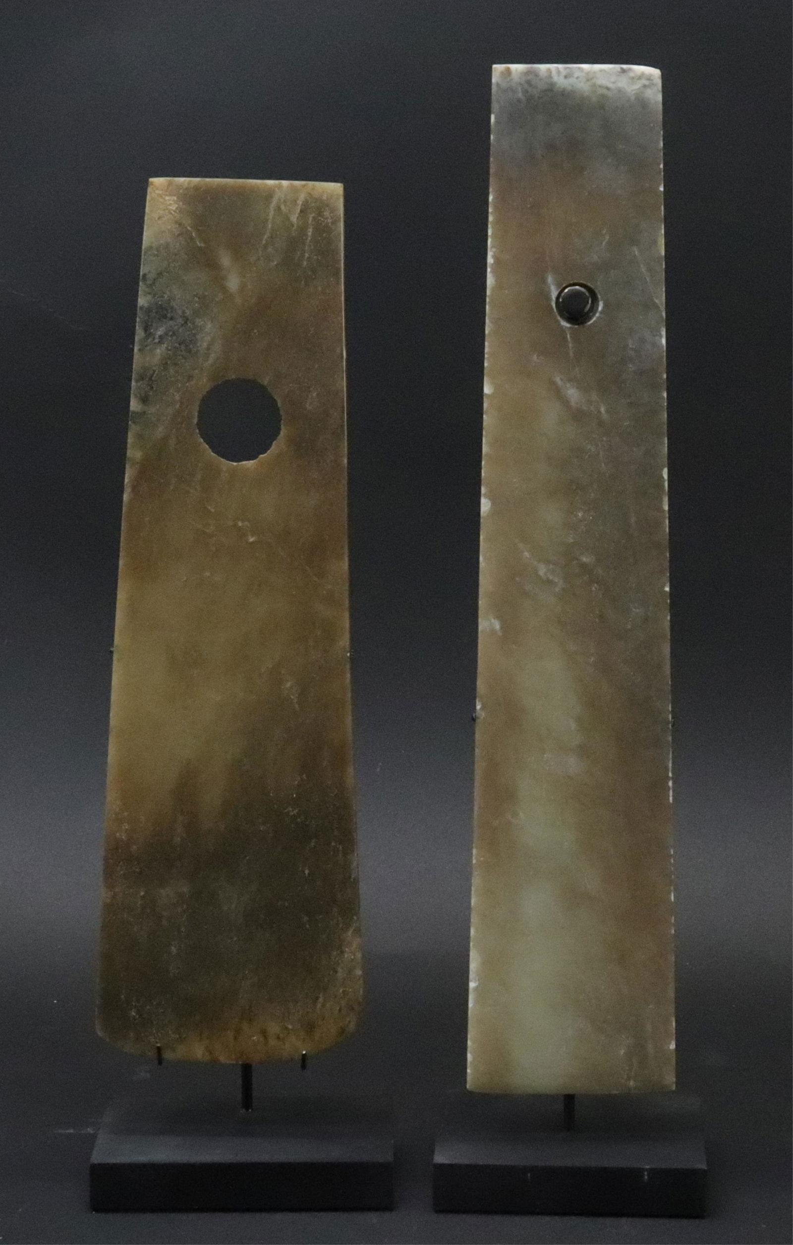 Set of Two Longshan Style Jade Blades (1 of 4)