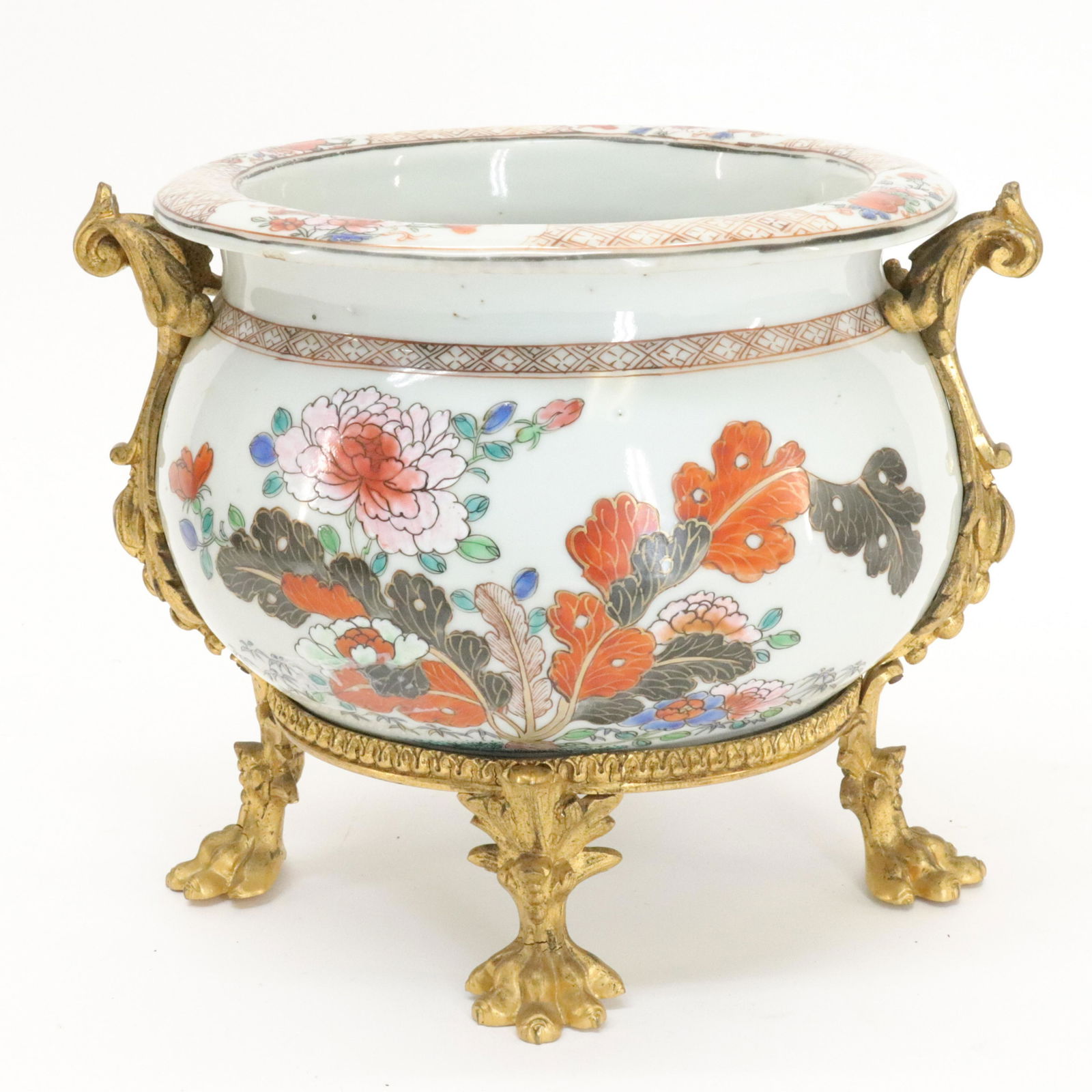French Ormolu Mounted Chinese Wucai Jardiniere (1 of 7)