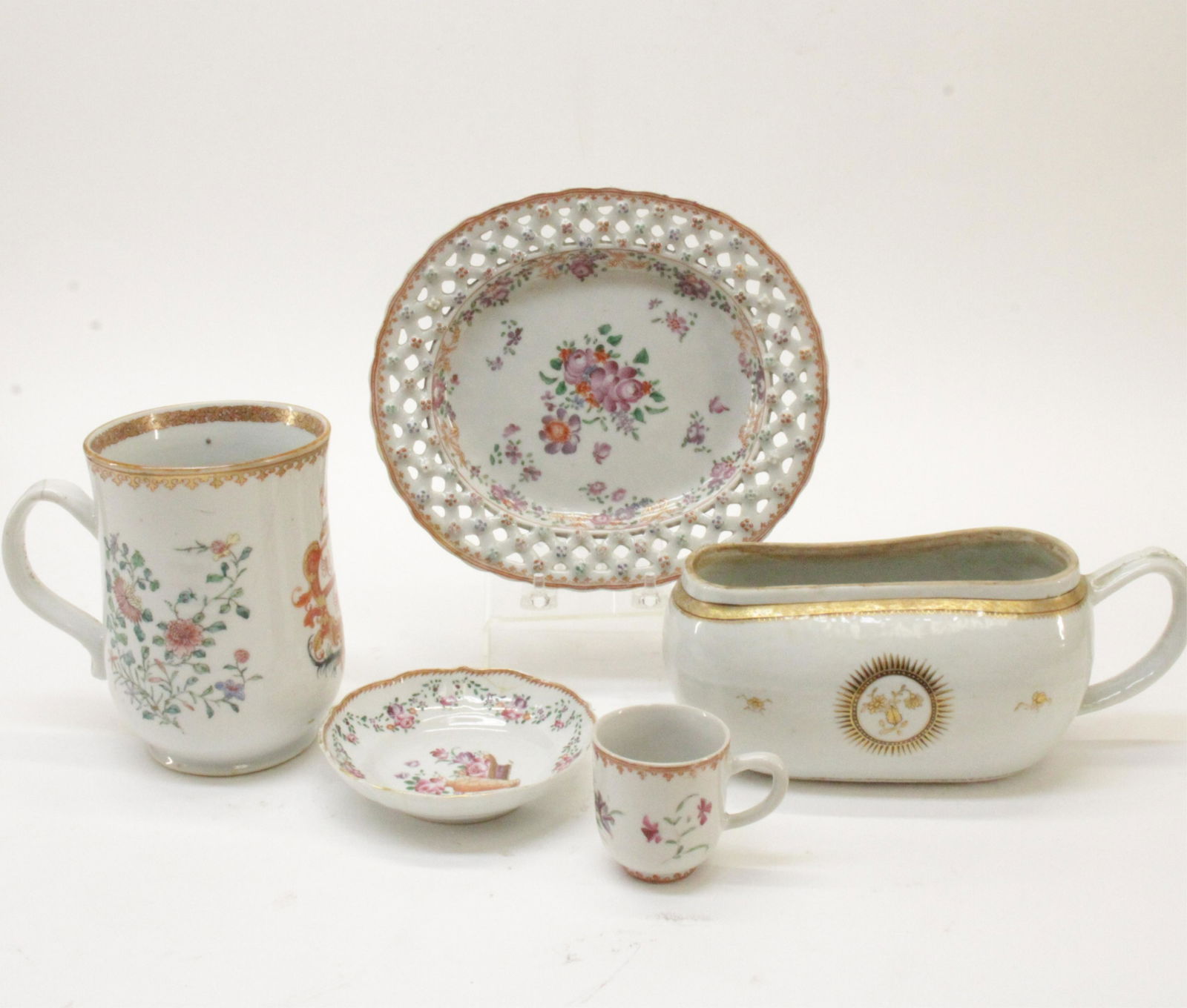 18th century Armorial Tankard and Dishes (1 of 17)