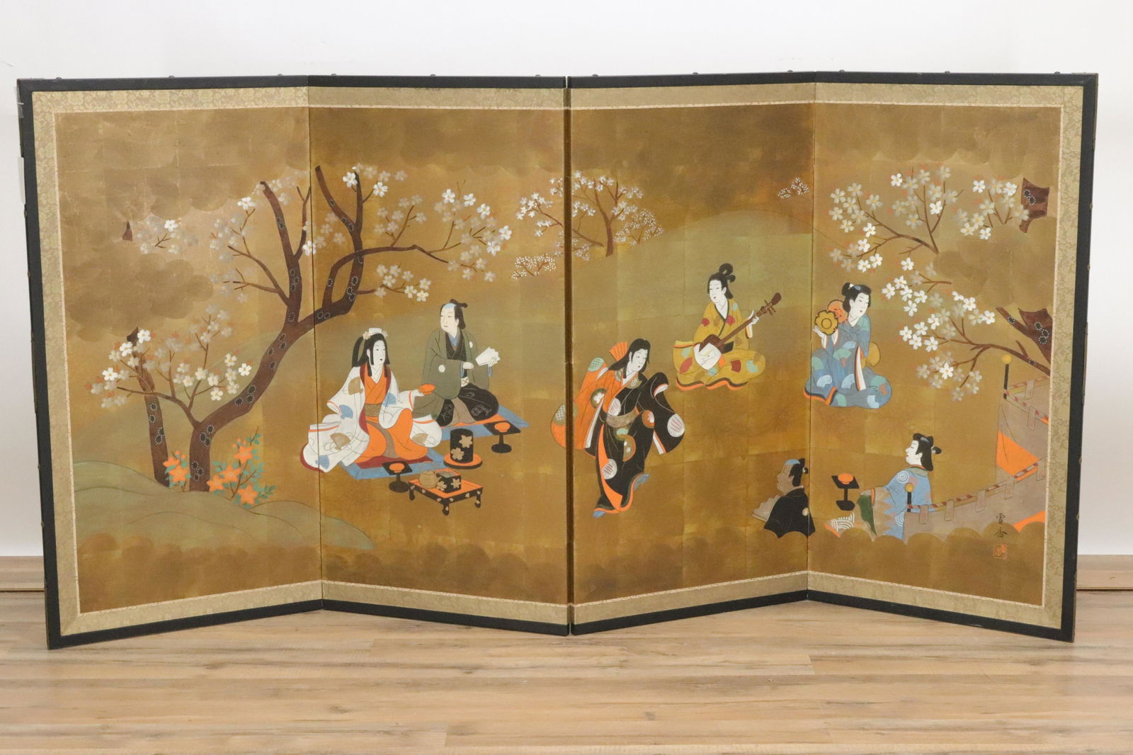 Setsuka Japanese Four-Panel Screen (1 of 6)