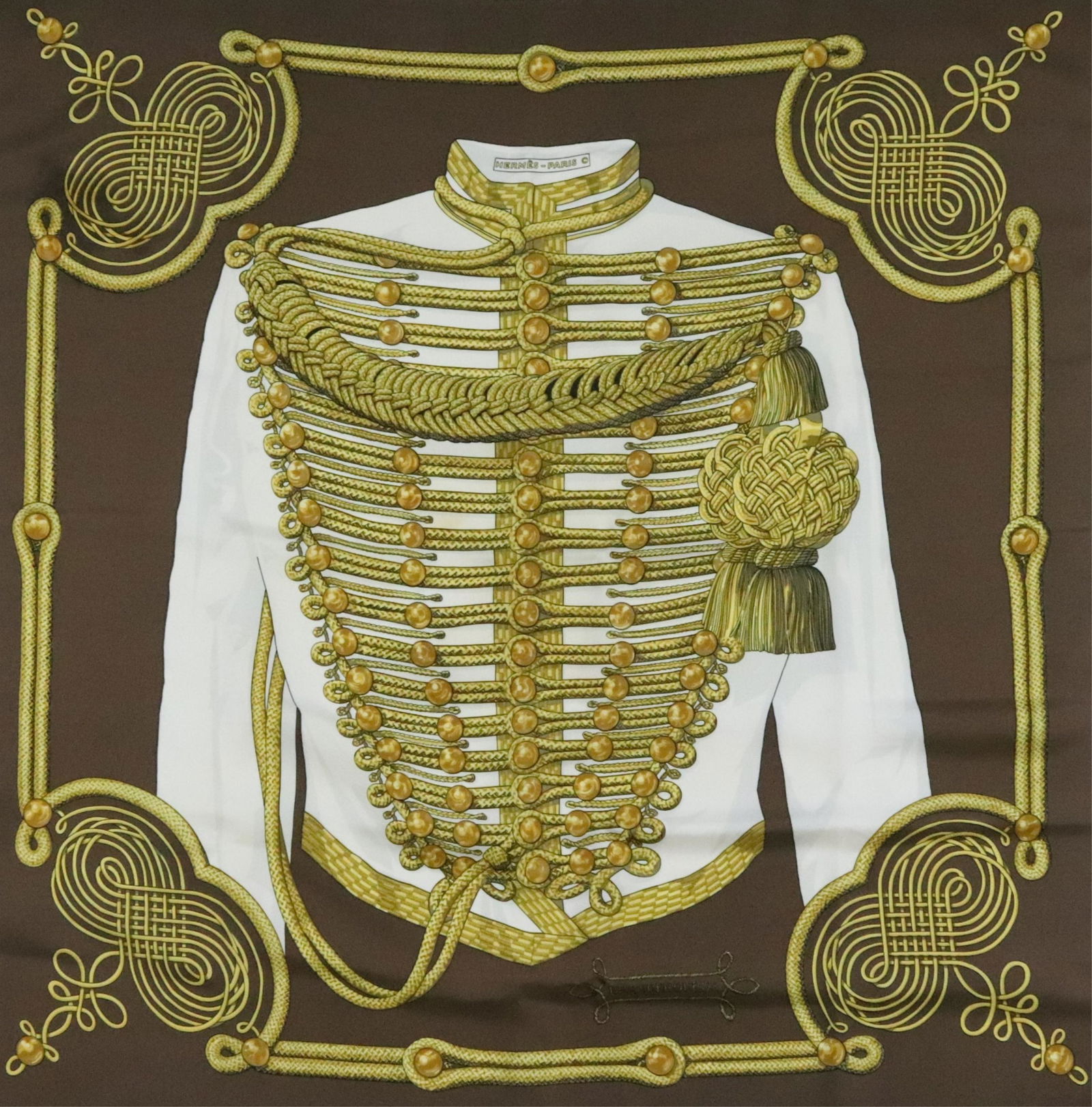 Hermes Silk Scarf - Brandebourgs (1 of 5)