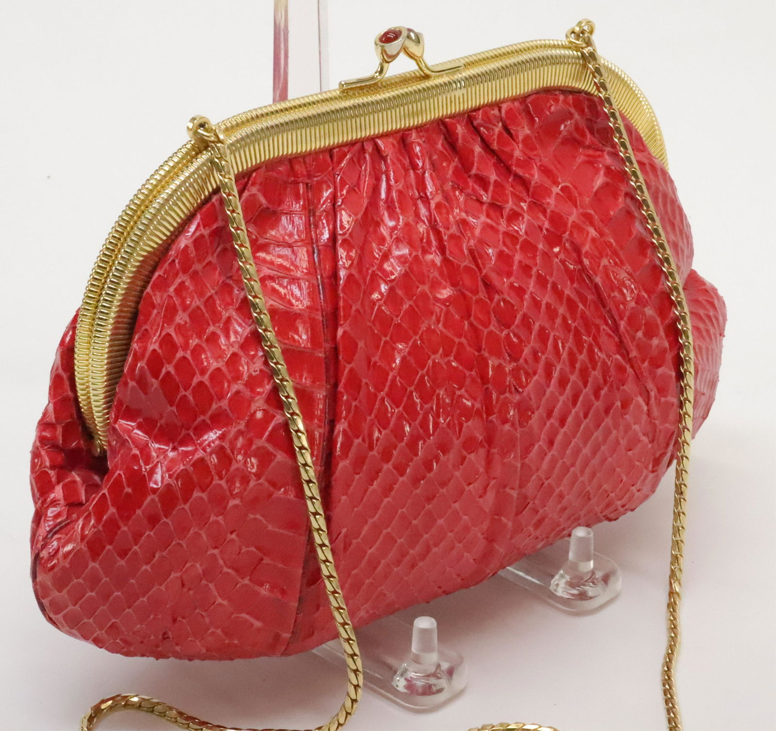 Judith Leiber Lizard Skin Evening Bag (1 of 5)