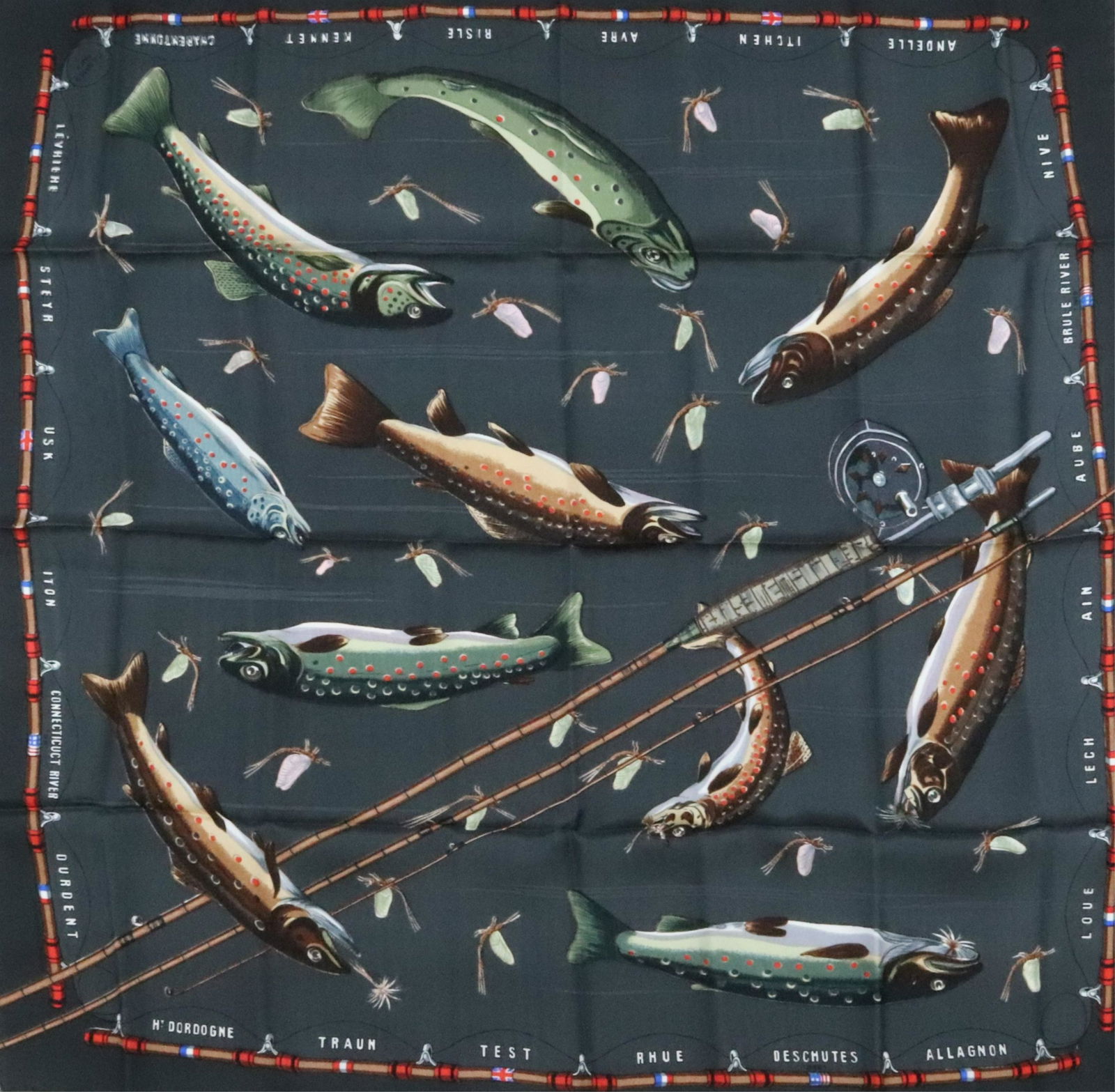 Hermes Silk Scarf - Les Truites (1 of 6)
