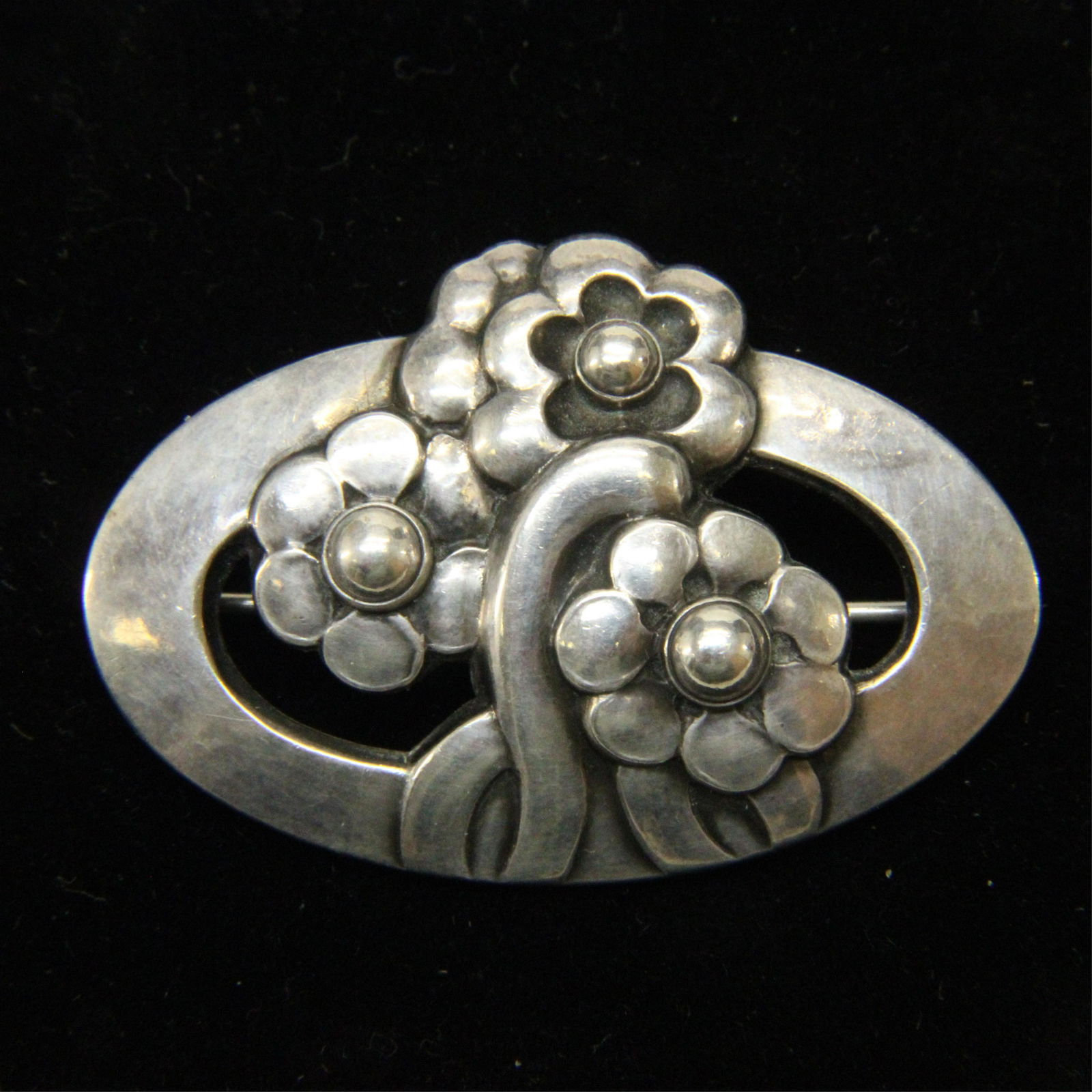 Georg Jensen Flower Brooch, # 28 (1 of 5)