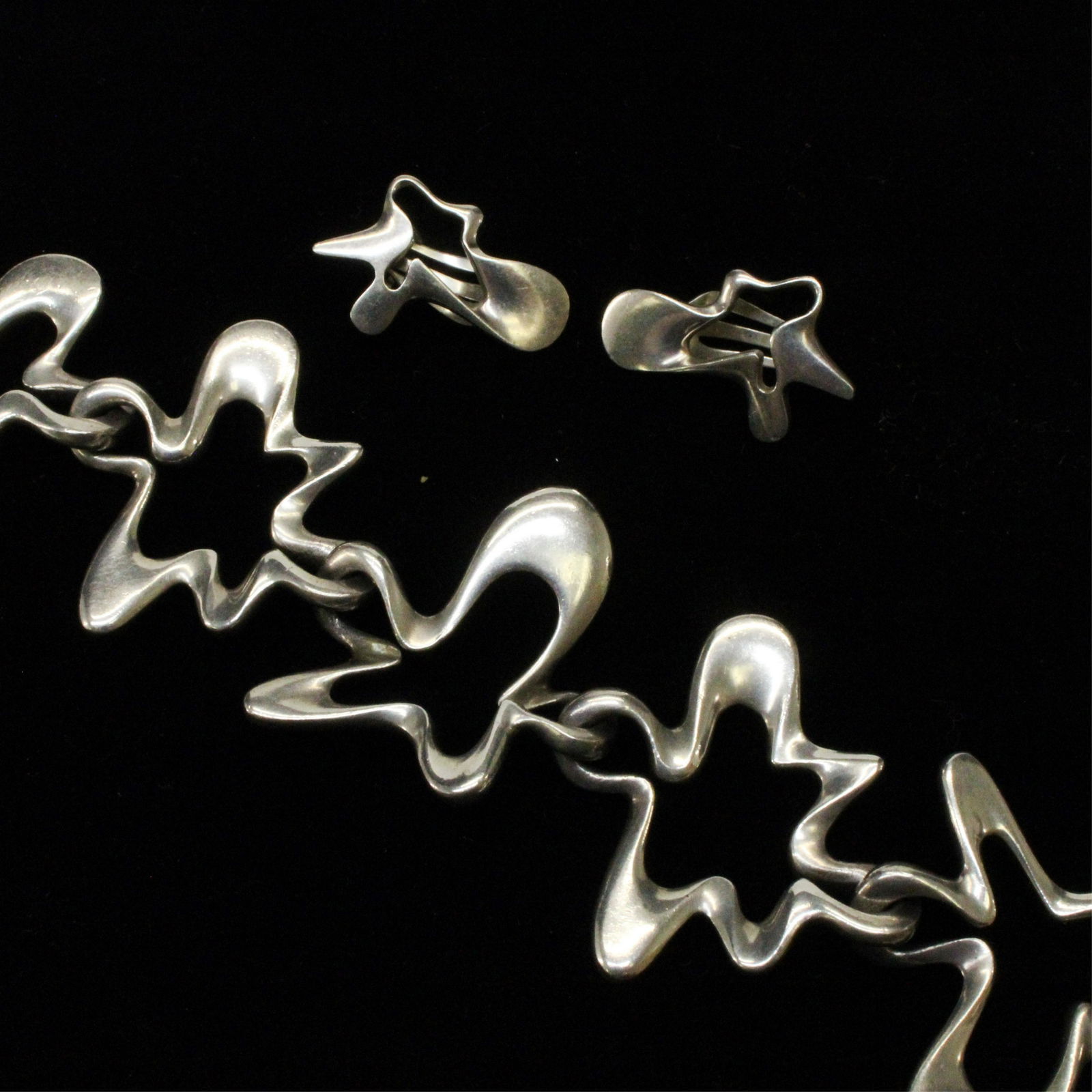 Georg Jensen Splash Bracelet & Earrings, Koppel (1 of 6)