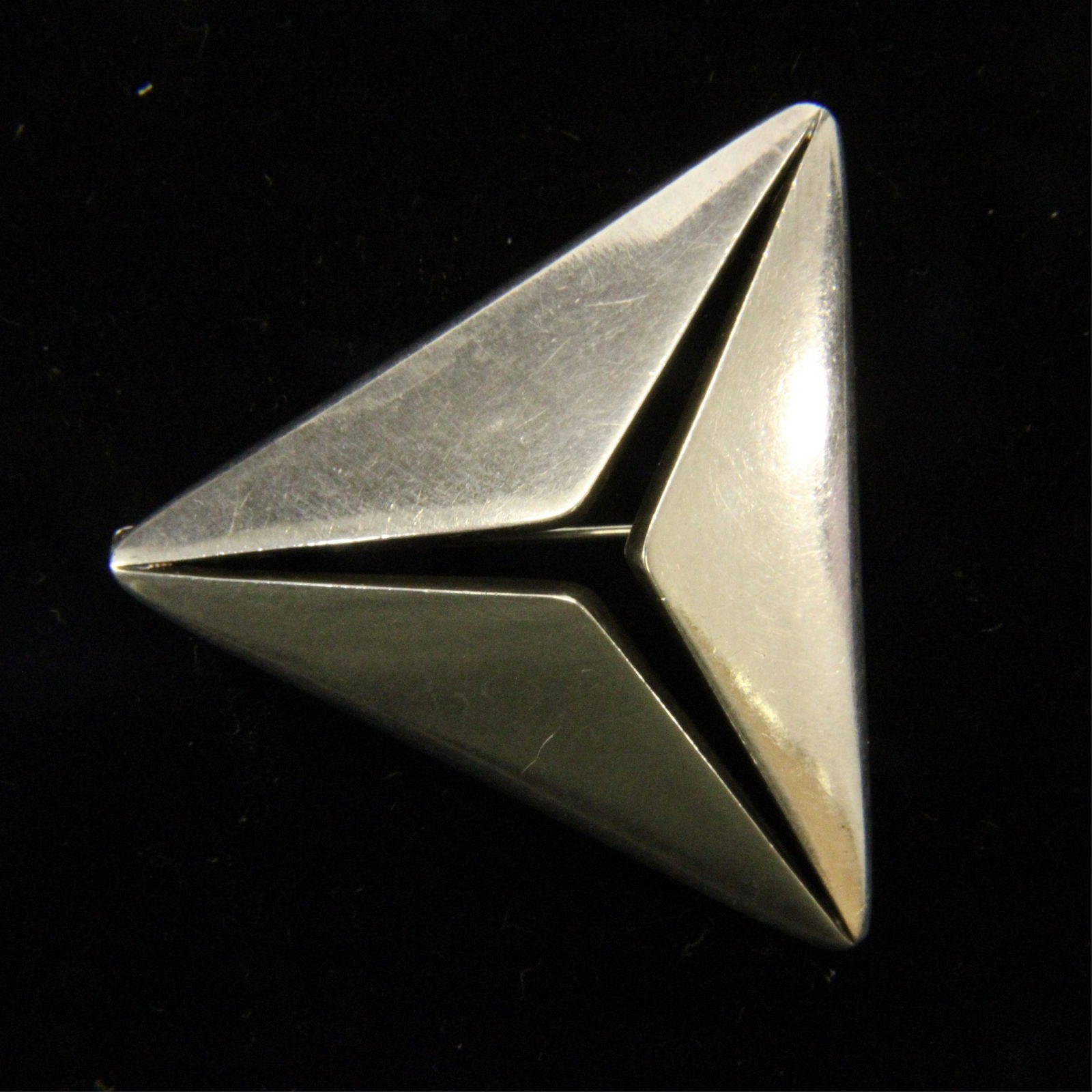 Georg Jensen Triangular Brooch # 341, Eskildsen (1 of 4)