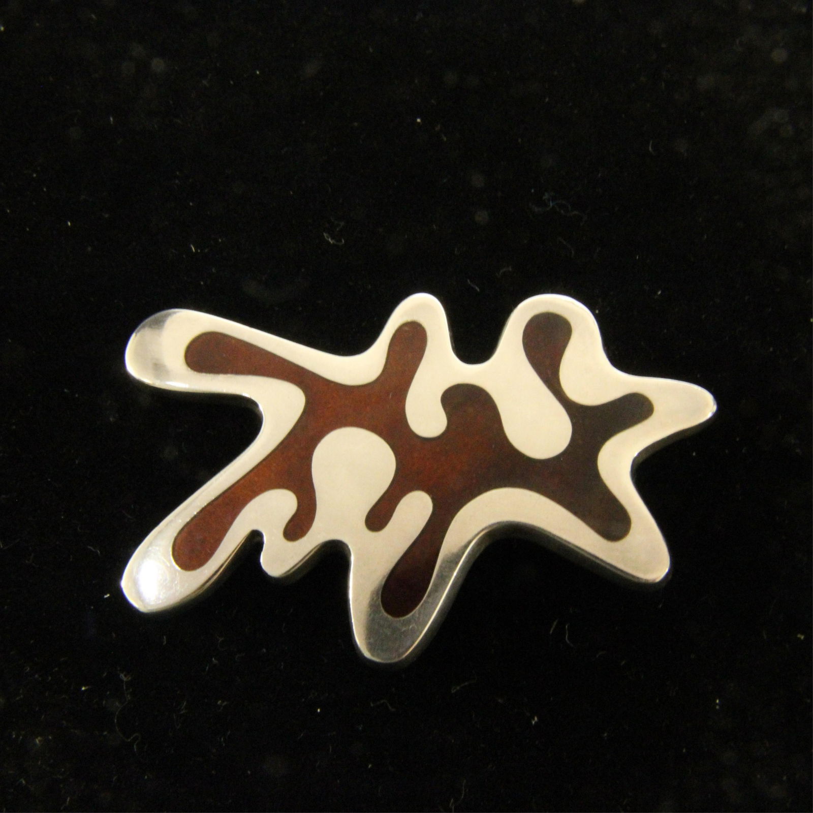 Georg Jensen Enamel Splash Brooch # 371, Koppel (1 of 5)