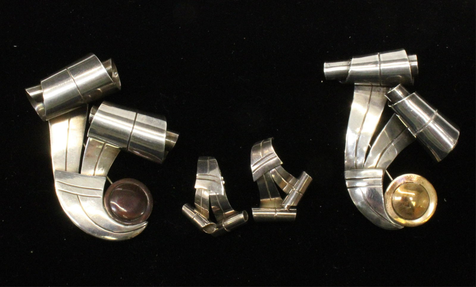 William Spratling Taxco Silver Brooches & Earrings (1 of 8)