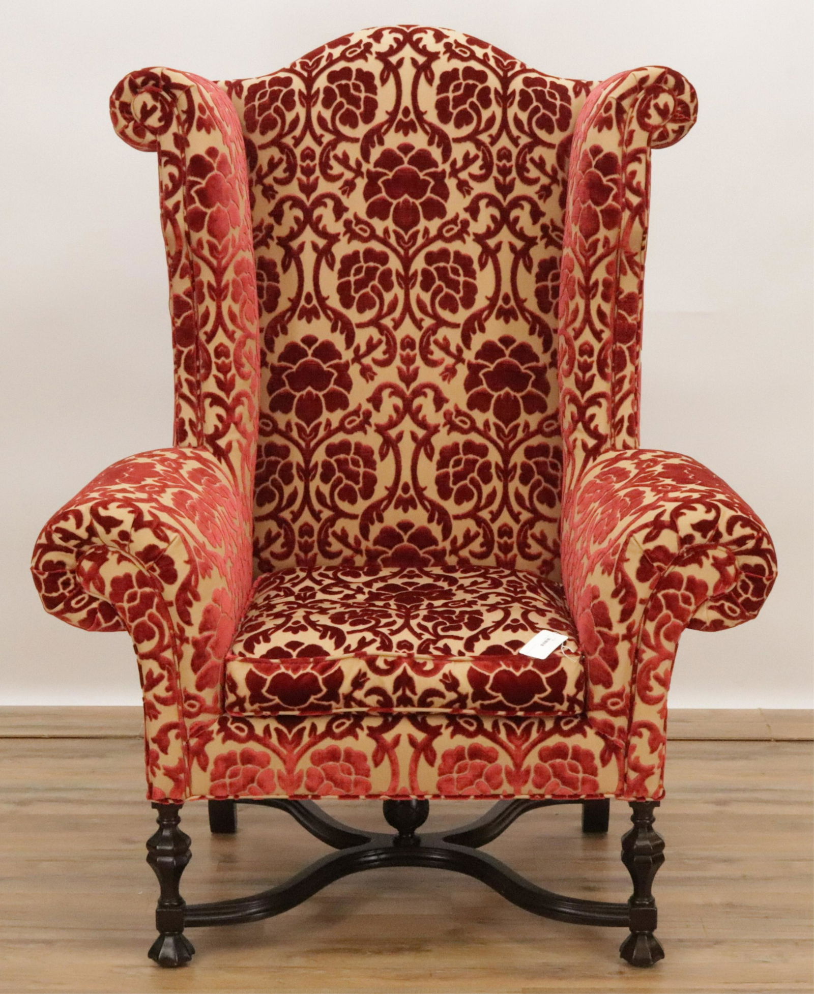 Lee Jofa William and Mary Style Wing Chair (1 of 5)